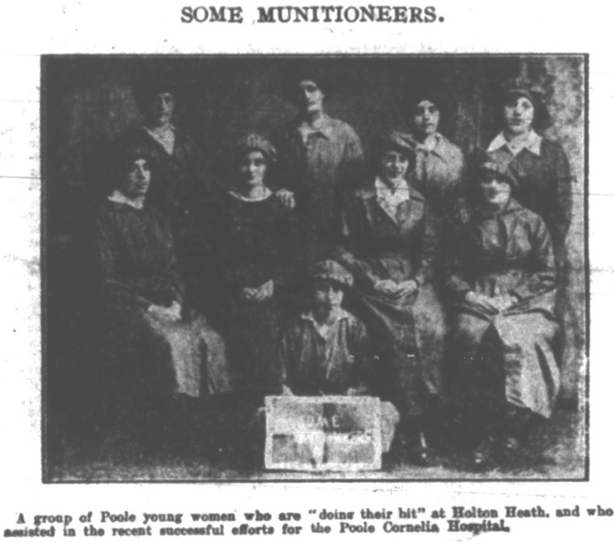 Munitionettes from Poole 1916